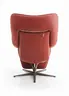 Sessel - Relaxfunktion motorisch, Leder Rot