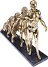 Deko-Figur- BHT ca. 58x43x19 cm, Goldfarben, Schwarz
