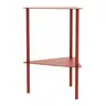 Beistelltisch Dagny - BHT ca. 40x55x40 cm, Dreieckig, Metall, Camparirot