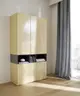 Highboard 3900 - BHT ca. 100x189x45 cm, Lack, Mandel