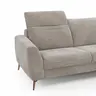 Sofa Tulsa KV - 2,5-Sitzer, inkl. Kopfteilverstellung, Stoff, Graubeige
