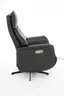 Sessel - Relaxfunktion motorisch, Leder, Schwarz