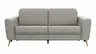 Sofa Tulsa KV - 2,5-Sitzer, inkl. Relaxfunktion und Kopfteilverstellung (motorisch), Leder, Graubeige