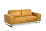 Sofa - 2-Sitzer, Leder, Kurkuma