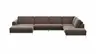 Wohnlandschaft Solano - Longchair Links, 2-Sitzer, Ecke Rechts, Stoff, Mocca-Braun