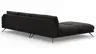 Ecksofa Valdemoro - Longchair mit 2,5-Sitzer rechts inkl. Rückenlehne verstellbar, Stoff, Anthrazit