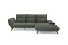 Ecksofa PAYTON - 2-Sitzer, Ecke rechts, Stoff, Olive