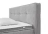 Boxspringbett- Liegefläche ca. 180x200 cm, Stoff, Grau