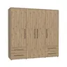 Drehtürenschrank FATHIE- B ca. 206 cm, Eiche Dekor