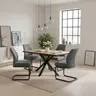 Freischwinger - Stoff, Vintage Anthrazit