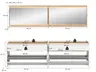 Garderobe - mit Beleuchtung, Weiß, Artisan Eiche Nachbildung
