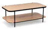 Couchtisch - LB ca. 120x64 cm, Artisan Eiche Nachbildung, Schwarz