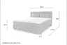Boxspringbett- Liegefläche ca. 180x200 cm, Stoff, Beige