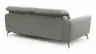Sofa Tulsa KV - 3-Sitzer, inkl. Sitzvorzug (motorisch) und Kopfteilverstellung, Leder, Graubeige