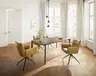 Esstisch 3400 - ausziehbar, LB ca. 220x100 cm, Astiger Nussbaum massiv