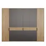Drehtürenschrank FALLEA- B ca. 265 cm, Wildeiche Natur, Dunkelgrau