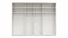 Schwebetürenschrank Viana - B ca. 301 cm, Lack, Weiß