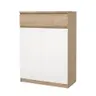 Schuhschrank - B ca. 81 cm, Jackson Hickory Nachbildung, Weiß