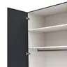 Drehtürenschrank Viana - B ca. 303cm, Lack, Anthrazit