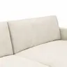 Ecksofa Janne - 1,5-Sitzer, Longchair rechts, Cord, Offwhite