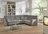Ecksofa - 3-Sitzer mit Ecke rechts, Stoff, Grau