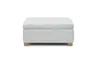 Hocker JAMILA - Stoff, Silberfarben