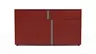 Kommode Loretto - BHT ca. 127x70x51 cm, Lack matt, Bordeaux