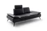 Sofa Collina - 2,5-Sitzer, Leder, Schwarz