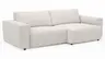 Sofa Lilaia - 1,5-Sitzer XL mit 1,5-Sitzer XL Tief, Stoff, Kaschmir