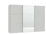 Schwebetürenschrank JOIN IT- B ca. 303 cm., Hellgrau, Matt, Spiegel