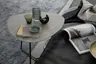 Couchtisch Fano - LBH ca. 67x60x43 cm, HPL Laminat, Granit