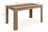 Esstisch - LB ca. 138x80 cm, Artisan Eiche Nachbildung, Anthrazit