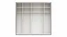 Schwebetürenschrank Viana - B ca. 241 cm, Lack, Steingrau