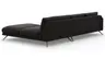Ecksofa Valdemoro - 2,5-Sitzer mit Longchair rechts inkl. Rückenlehne verstellbar, Stoff, Anthrazit