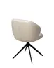 Stuhl MERRITH - drehbar, Stoff, Creme