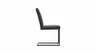 Freischwinger Edmonton - Leder, Anthrazit
