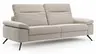 Sofa Rafaela 2.0 - 3-Sitzer inkl. Kopfteil verstellbar, Stoff, Champagner