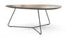 Couchtisch Fano - LBH ca. 96x86x38 cm, HPL Laminat, Bronze