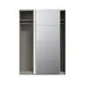 Schwebetürenschrank FREDDY 2- B ca. 150 cm, Weiß, Spiegel