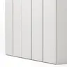 Drehtürenschrank Loretto - B ca. 254 cm, Melamin matt, Weiß