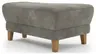 Hocker Stamford - gebogen, Links, LB ca. 89x65 cm, Stoff, Anthrazit