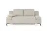 Sofa JEREMO - 2-Sitzer inkl. Schlaffunktion und Armlehnen verstellbar, Stoff, Beige