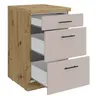 Unterschrank-B B ca. 50 cm, Eiche Dekor, Kaschmir, Matt