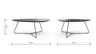 Couchtisch Fano - LBH ca. 87x78x33 cm, Fenix, Schwarz