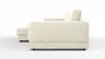 Ecksofa Juni - Longchair links mit 1,5-Sitzer, Stoff, Natur