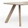 Esstisch Nayara - LB ca. 200x100 cm, Eiche massiv, satin gebeizt matt lackiert