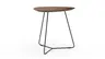 Ecktisch Fano - LBH ca. 59x50x50 cm, HPL Bronzefarben