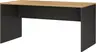 Schreibtisch GRIFFIN - LB ca. 158x79 cm, Eiche Nachbildung, Graphit