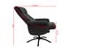 TV-Sessel MORTON mit Hocker - drehbar, Relaxfunktion, Stoff, Grau