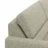 Ecksofa Valera - 3-Sitzer mit Ecke rechts inkl. Rückenlehne verstellbar und Relaxfunktion motorisch, Stoff, Limone